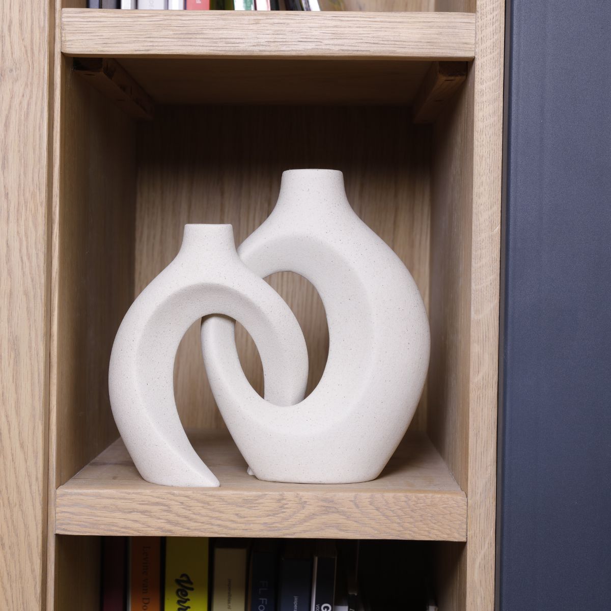 Intertwined Ceramic Vase for Flowers
