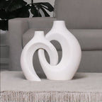 Intertwined Ceramic Vase for Flowers