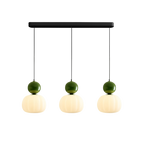 Colored Sphere Cap Pendant Light in Opal Glass