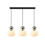 Colored Sphere Cap Pendant Light in Opal Glass