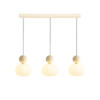 Colored Sphere Cap Pendant Light in Opal Glass