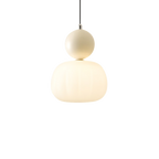 Colored Sphere Cap Pendant Light in Opal Glass