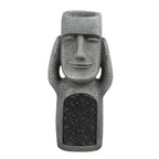 Set of Stone-Look Human Figures for Solar Garden Decoration