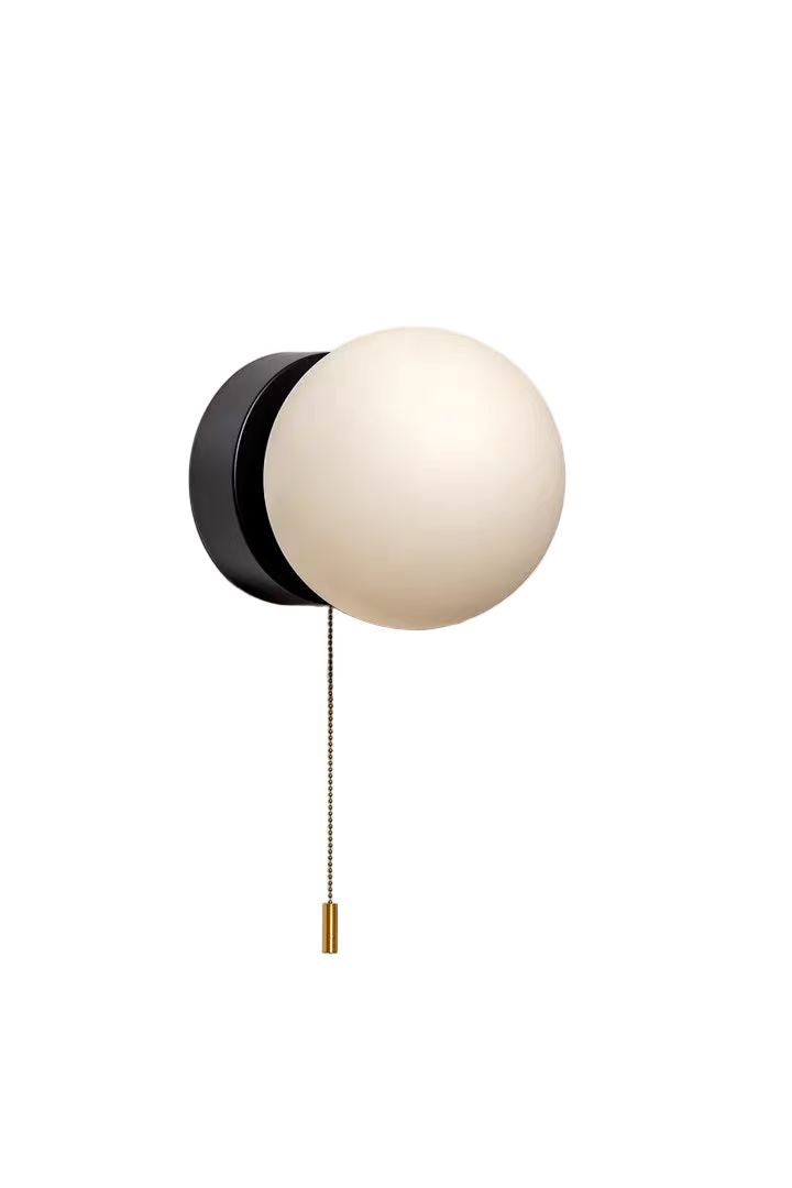 Luminous Glass Globe Wall Light for Modern Spaces