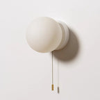 Luminous Glass Globe Wall Light for Modern Spaces