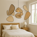 Handcrafted Pendant Light in Organic Rattan Design