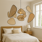 Handcrafted Pendant Light in Organic Rattan Design