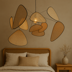 Handcrafted Pendant Light in Organic Rattan Design