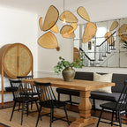 Handcrafted Pendant Light in Organic Rattan Design