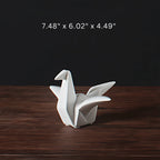 Minimalist Ceramic Bird Figure - Elegant Home Décor Accent