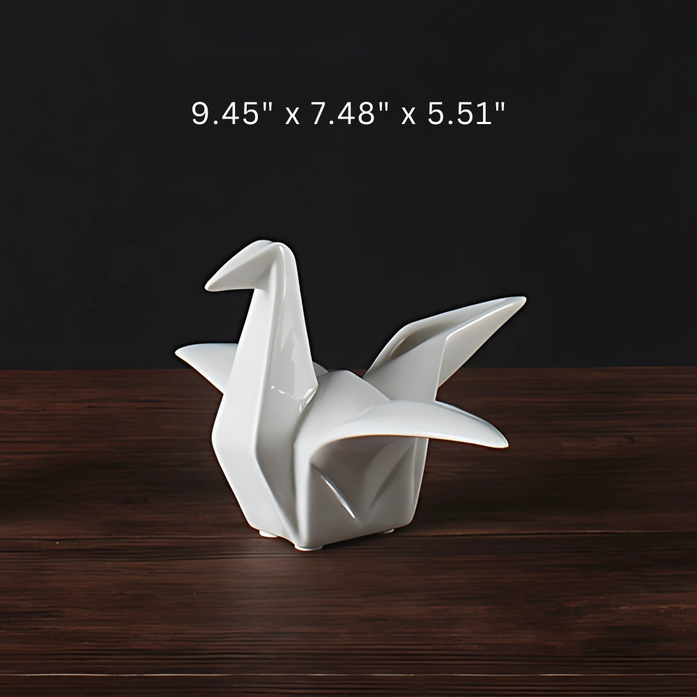 Minimalist Ceramic Bird Figure - Elegant Home Décor Accent