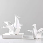 Minimalist Ceramic Bird Figure - Elegant Home Décor Accent