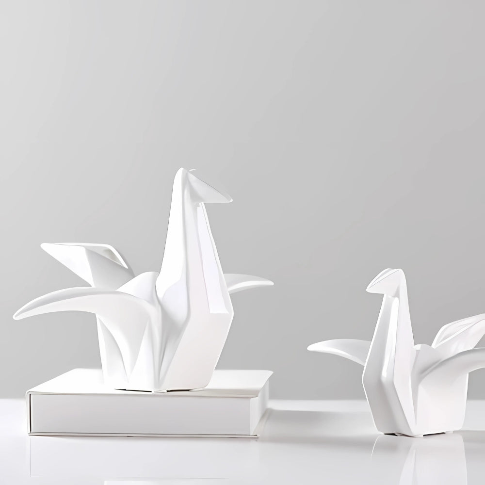 Minimalist Ceramic Bird Figure - Elegant Home Décor Accent