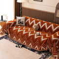 Chenille Sofa Slipcover - Chevron Design, Suitable for Pets