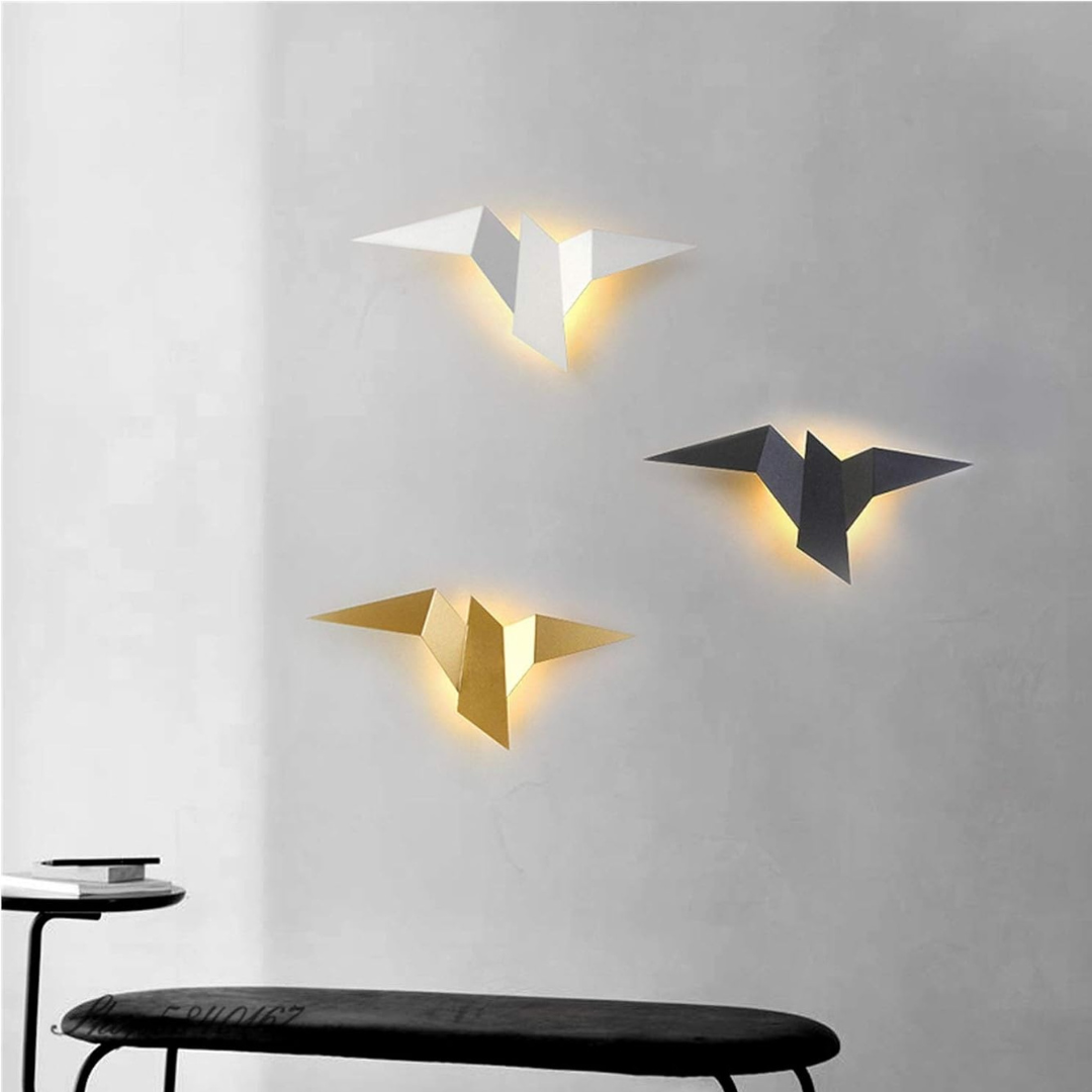Modern Indoor LED Sconce - Unique Origami Wall Light