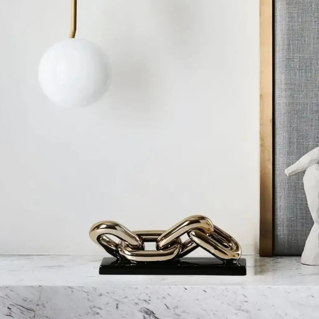 LustreLink Porcelain Chain Art Piece