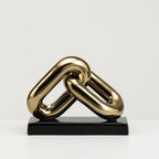 LustreLink Porcelain Chain Art Piece