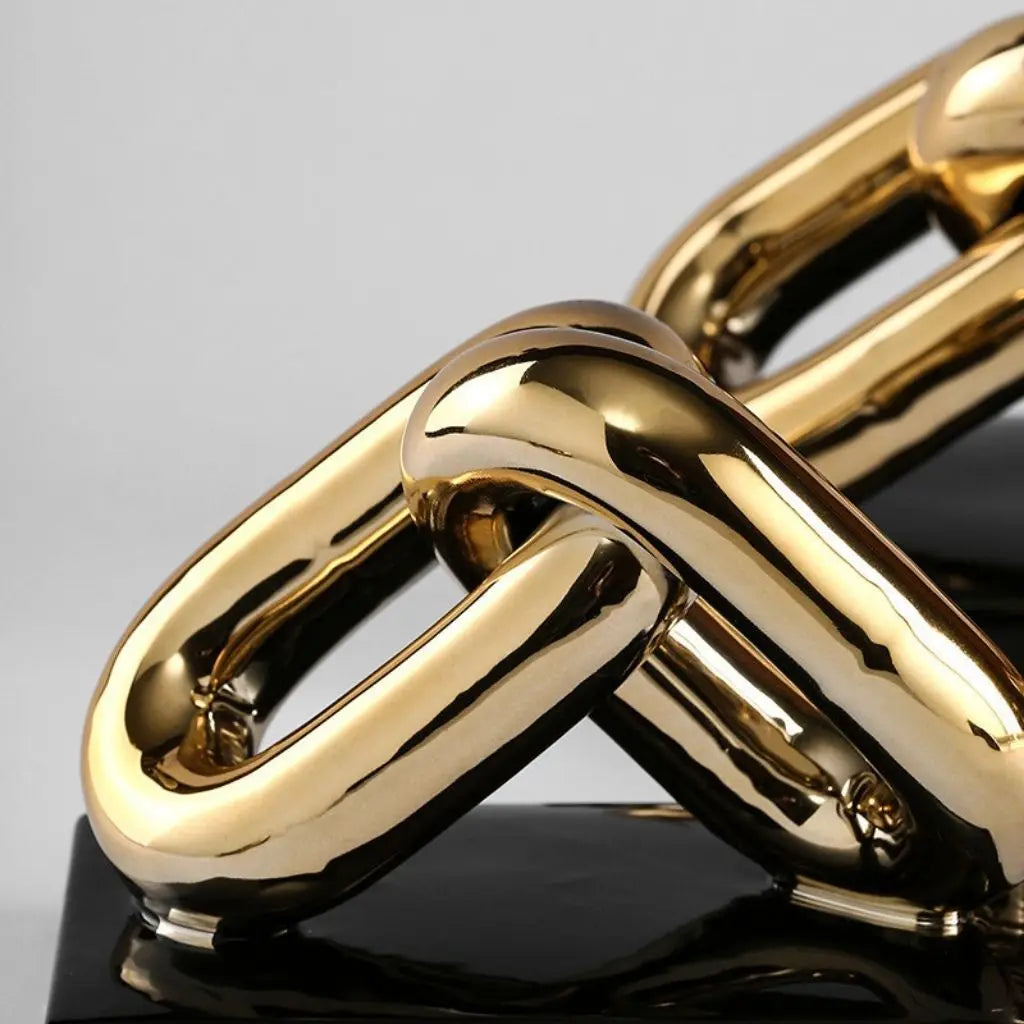 LustreLink Porcelain Chain Art Piece