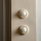 Elegant Indoor LED Wall Light Fixture - Modern Marble Sconce