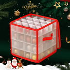 Clear Plastic Organizer for Storing Christmas Decoration Ornaments