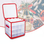 Clear Plastic Organizer for Storing Christmas Decoration Ornaments