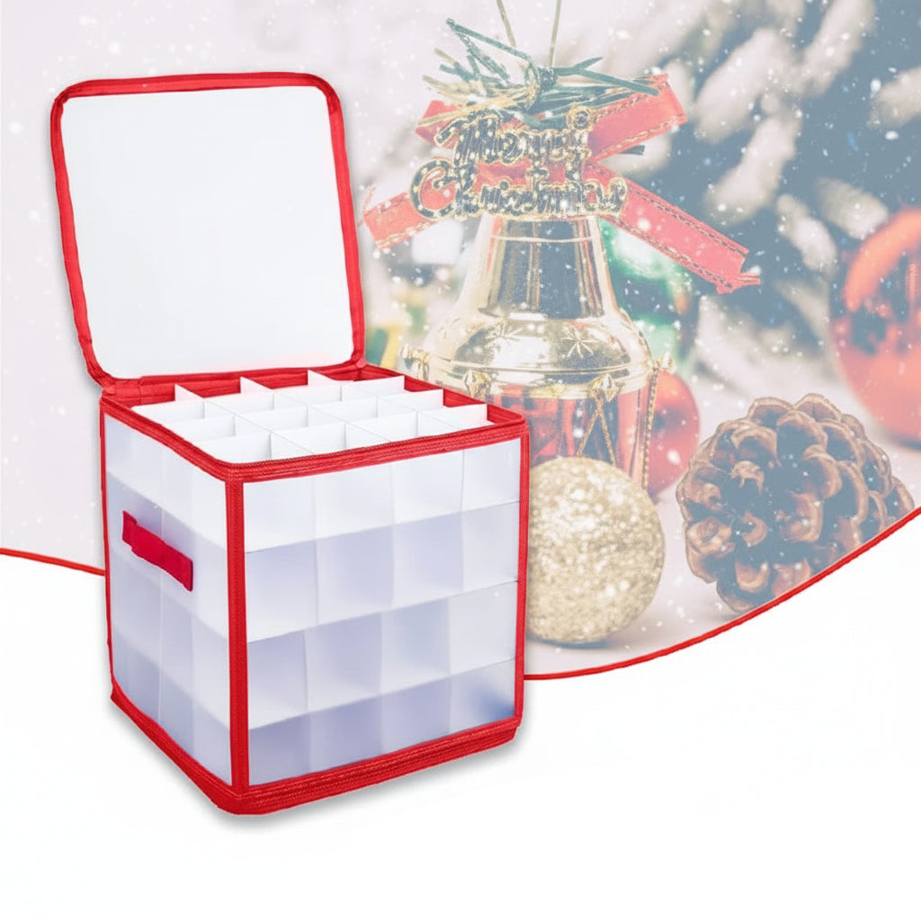 Clear Plastic Organizer for Storing Christmas Decoration Ornaments