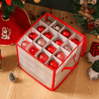 Clear Plastic Organizer for Storing Christmas Decoration Ornaments