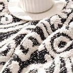 Vintage Style Jacquard Sofa Protector - Soft Microfiber Fabric