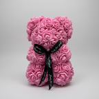 Artificial Flower Teddy Bear - Rose Gift for Mother's Day Decoration