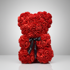 Artificial Flower Teddy Bear - Rose Gift for Mother's Day Decoration