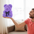 Artificial Flower Teddy Bear - Rose Gift for Mother's Day Decoration