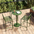 Minimalist Armless Bar Stool for Outdoor Use – Iron Frame for Patio and Garden