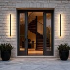 Modern Adjustable Color LED Sconce – Black Outdoor Wall Light, IP65 Rated