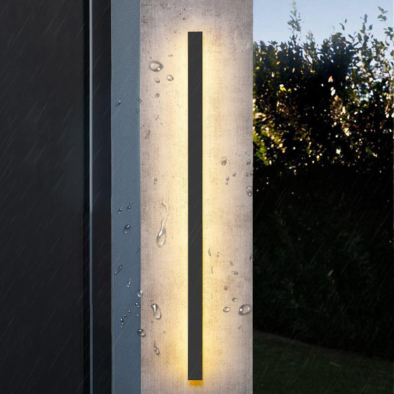 Modern Adjustable Color LED Sconce – Black Outdoor Wall Light, IP65 Rated