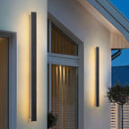 Modern Adjustable Color LED Sconce – Black Outdoor Wall Light, IP65 Rated