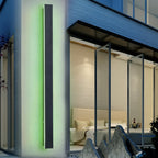 Modern Adjustable Color LED Sconce – Black Outdoor Wall Light, IP65 Rated