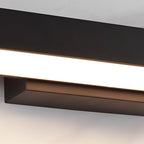 LED Outdoor Sconce with Motion Detection – Black Rectangular, IP65 Rated
