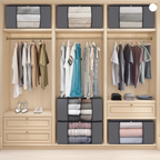 Foldable Fabric Storage Bags for Organizing Large Clothing Items