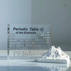 LED Illuminated Acrylic Display of Real Elements in Periodic Table