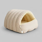 Cozy Indoor Cat Cave Bed - Soft Plush Warm Sleeping House