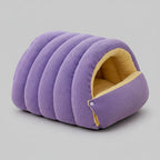 Cozy Indoor Cat Cave Bed - Soft Plush Warm Sleeping House