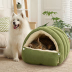 Cozy Indoor Cat Cave Bed - Soft Plush Warm Sleeping House