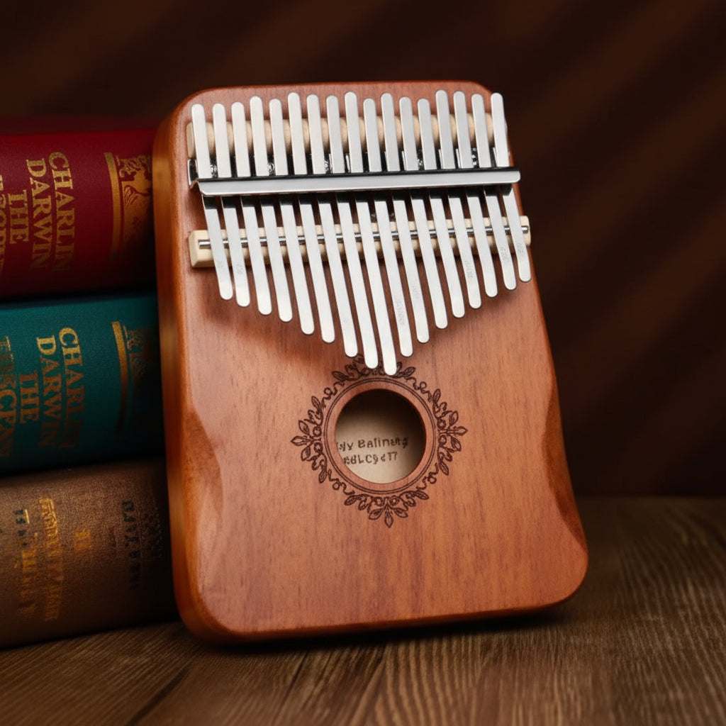 17-Key Mahogany Thumb Piano Kalimba Musical Instrument