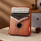 17-Key Mahogany Thumb Piano Kalimba Musical Instrument