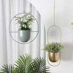 Minimalist Wall Plant Hanger - Space-Saving Design for Indoor Plants