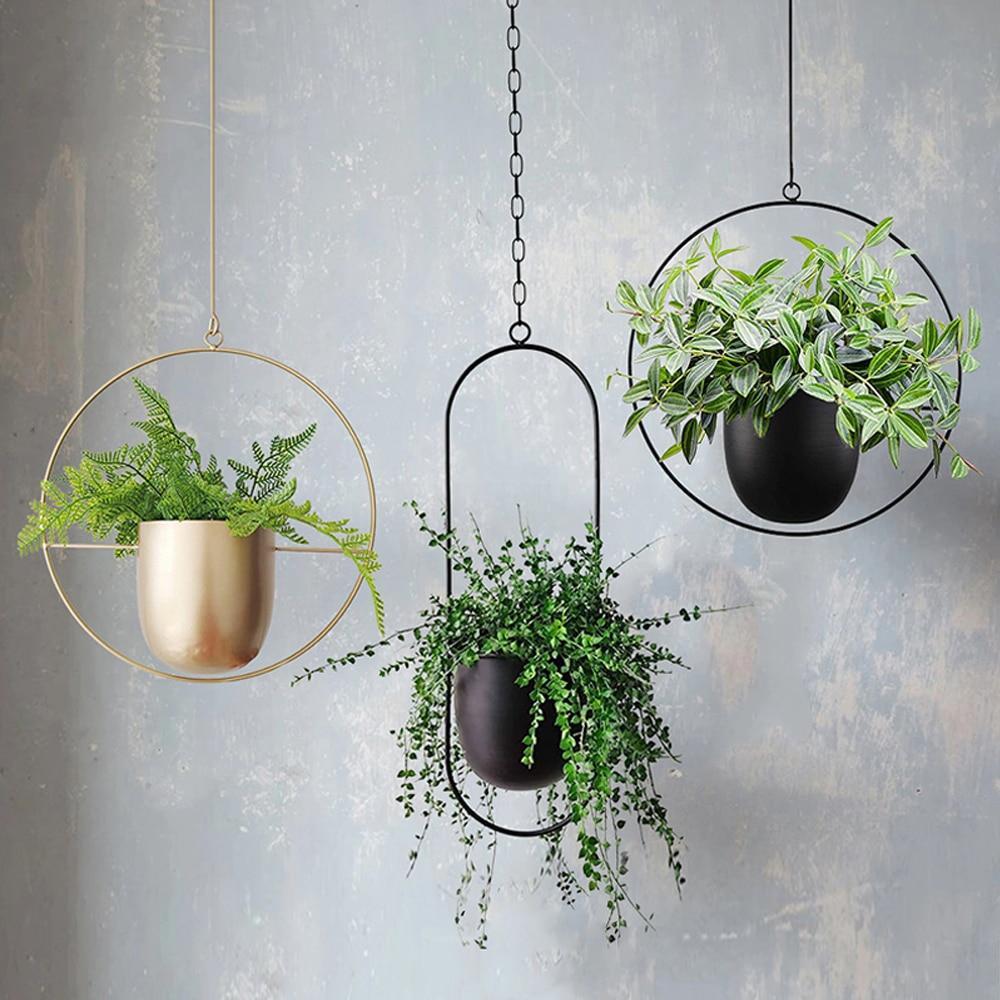 Minimalist Wall Plant Hanger - Space-Saving Design for Indoor Plants