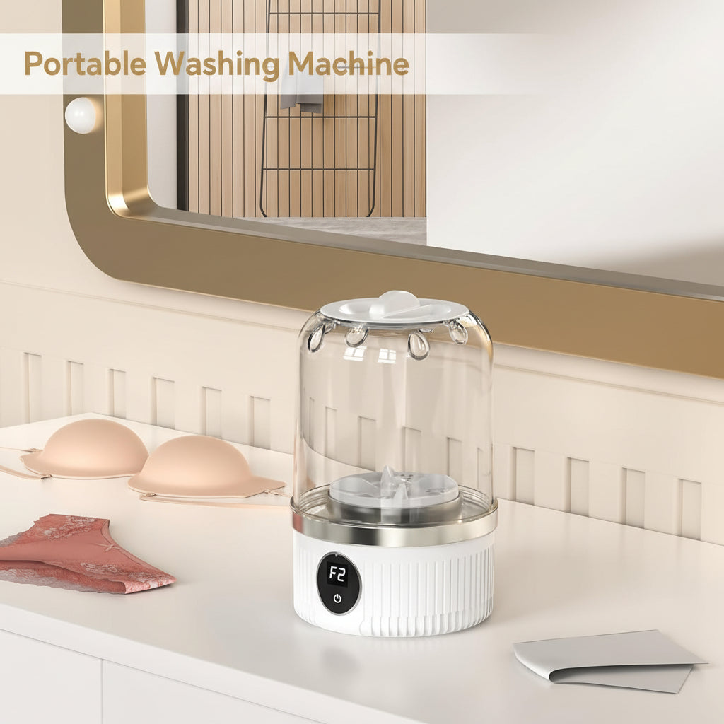 Mini Compact USB Washing Machine for Portable Laundry Cleaning