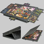 Adjustable Storage Case for Jigsaw Puzzles with Drawers