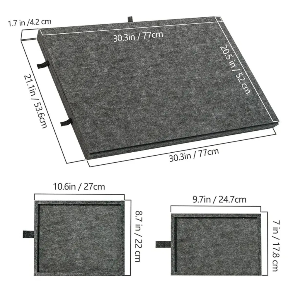 Adjustable Storage Case for Jigsaw Puzzles with Drawers
