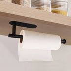 Under-Cabinet Paper Towel Dispenser in Black Stainless Steel